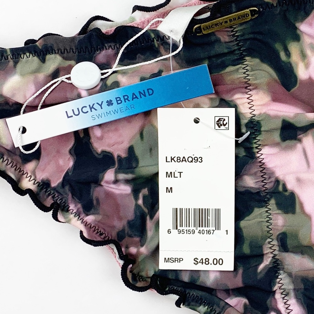 Lucky Brand Smokescreen ruffle bikini BOTTOMS💦 - Picture 5 of 8